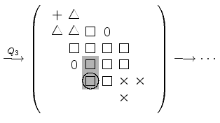 $\displaystyle \stackrel{Q_3}{\longrightarrow}
 \left( \begin{array}{c} 
 {\mbox...
...214 708,clip]{Num_18_2_Bild4}}}
 \end{array} 
 \right) 
 \longrightarrow \cdots$
