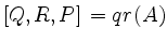 $\displaystyle [Q, R, P] = qr(A)
$