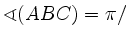 $ \sphericalangle (ABC)=\pi/$