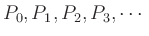 $ P_0, P_1,
P_2, P_3, \cdots$